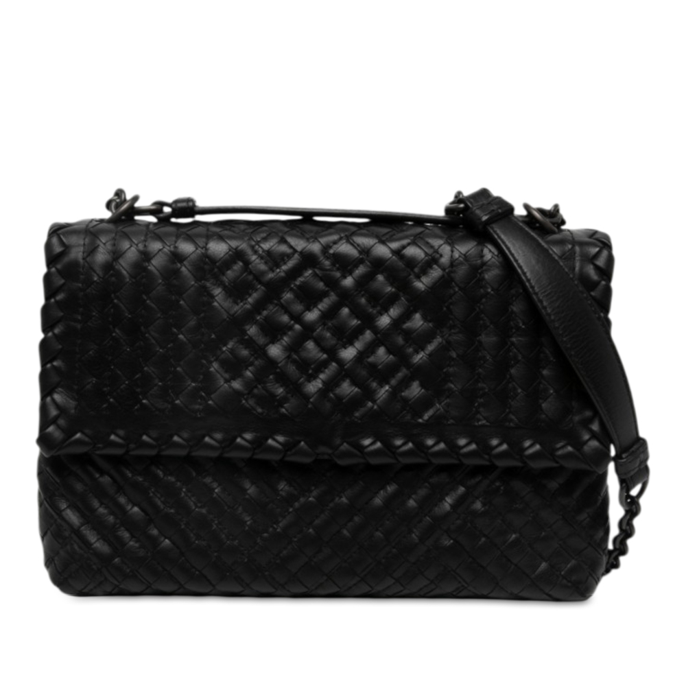 Pre-Loved Bottega Veneta Small Nappa Intrecciato Boutis Olimpia Shoulder Bag